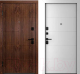 Входная дверь Belwooddoors Модель 10 210x100 Black левая (орех/Arvika эмаль белый) - 