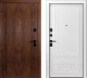 Входная дверь Belwooddoors Модель 10 210x100 Black левая (орех/палаццо 2 эмаль белый) - 