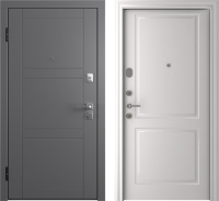 Входная дверь Belwooddoors Модель 8 210x100 левая (графит/Alta эмаль белый) - 
