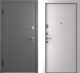 Входная дверь Belwooddoors Модель 8 210x100 левая (графит/Arvika эмаль белый) - 