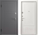 Входная дверь Belwooddoors Модель 8 210x100 левая (графит/палаццо 2 эмаль белый) - 