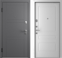 Входная дверь Belwooddoors Модель 8 210x100 левая (графит/роялти эмаль белый) - 