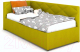 Односпальная кровать Rivalli Эмили 90x200 (Newtone Green) - 