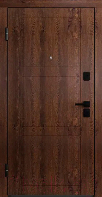Входная дверь Belwooddoors Модель 8 210x100 Black левая (орех/Alta эмаль белый)