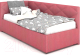 Односпальная кровать Rivalli Эмили 90x200 (Newtone Rose) - 