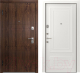 Входная дверь Belwooddoors Модель 8 210x100 левая (орех/палаццо 2 эмаль белый) - 