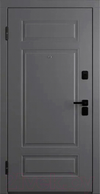 Входная дверь Belwooddoors Модель 9 210x100 Black левая (графит/Alta эмаль белый)