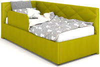 Односпальная кровать Rivalli Эмили с бортиком 90x200 (Newtone Green) - 