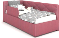 Кровать Rivalli Эмили с бортиком 90x200 (Newtone Rose) - 
