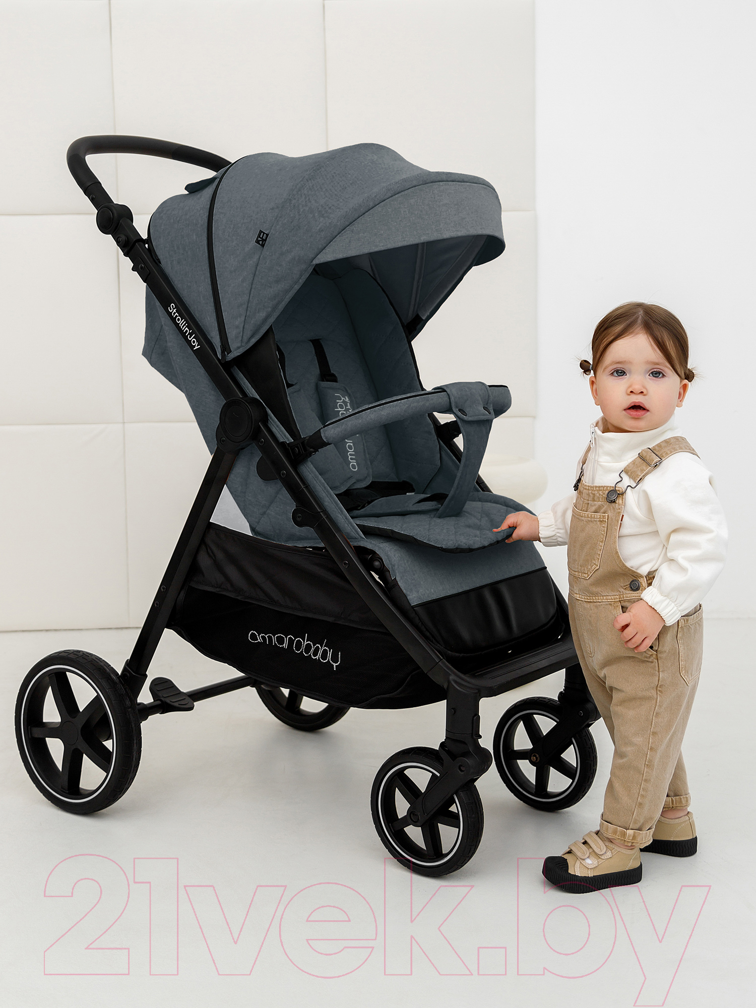 Детская прогулочная коляска Amarobaby Strollin'Joy / AB23-10STROLLINJOY/11