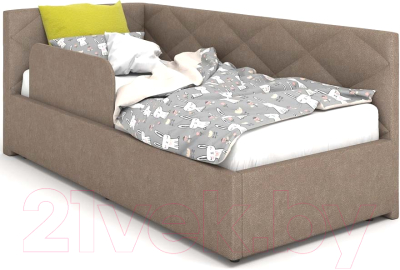 Односпальная кровать Rivalli Эмили с бортиком 90x200 (Laurel Com 05)