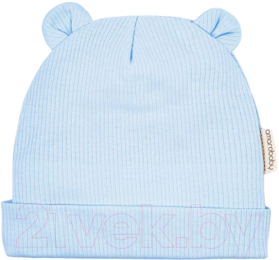 Шапочка для малышей Amarobaby Fashion Bear / AB-OD22-NE16FBe/19-42 (голубой)