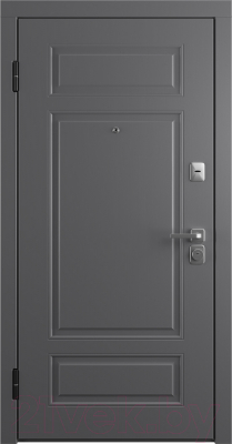 Входная дверь Belwooddoors Модель 9 210x100 левая (графит/Arvika эмаль белый)