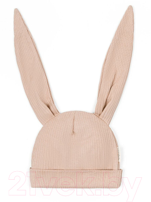 Шапочка для малышей Amarobaby Fashion Bunny / AB-OD22-NE16FBu/03-42 (бежевый)