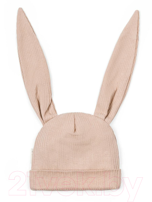 Шапочка для малышей Amarobaby Fashion Bunny / AB-OD22-NE16FBu/03-42 (бежевый)