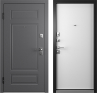 Входная дверь Belwooddoors Модель 9 210x100 левая (графит/Avesta эмаль белый) - 