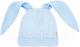 Шапочка для малышей Amarobaby Fashion Bunny / AB-OD22-NE16FBu/19-38 (голубой) - 