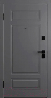 Входная дверь Belwooddoors Модель 9 210x100 Black левая (графит/Avesta эмаль белый)