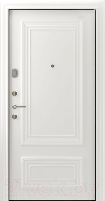 Входная дверь Belwooddoors Модель 9 210x100 левая (графит/палаццо 2 эмаль белый)