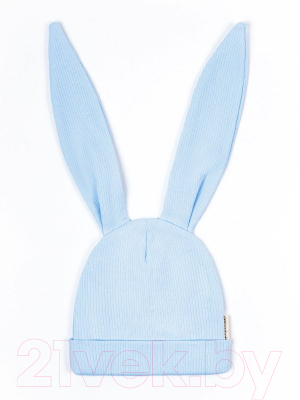 Шапочка для малышей Amarobaby Fashion Bunny / AB-OD22-NE16FBu/19-40 (голубой)