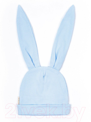 Шапочка для малышей Amarobaby Fashion Bunny / AB-OD22-NE16FBu/19-42 (голубой)