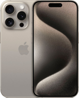 Смартфон Apple iPhone 15 Pro 256GB Dual Sim / A3104 (природный титан) - 