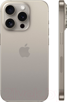 Смартфон Apple iPhone 15 Pro 256GB Dual Sim без e-sim / A3104 (природный титан)
