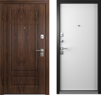 Входная дверь Belwooddoors Модель 9 210x100 левая (орех/Avesta эмаль белый) - 