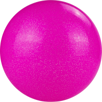 Мяч для художественной гимнастики Torres AGP-15-09 (розовый/блестки) - 