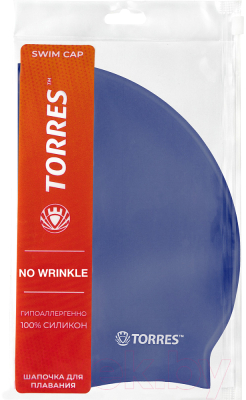 Шапочка для плавания Torres No Wrinkle / SW-12203BL