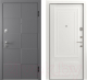 Входная дверь Belwooddoors Модель 10 210x100 правая (графит/палаццо 2 эмаль белый) - 