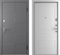 Входная дверь Belwooddoors Модель 10 210x100 правая (графит/роялти эмаль белый) - 