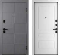 Входная дверь Belwooddoors Модель 10 210x100 Black правая (графит/роялти эмаль белый) - 