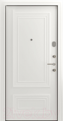 Входная дверь Belwooddoors Модель 10 210x100 правая (орех/палаццо 2 эмаль белый)