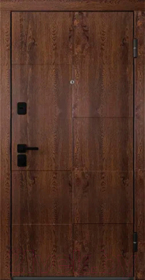 Входная дверь Belwooddoors Модель 10 210x100 Black правая (орех/палаццо 2 эмаль белый)