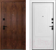 Входная дверь Belwooddoors Модель 10 210x100 Black правая (орех/палаццо 2 эмаль белый) - 