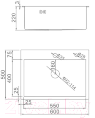 Мойка кухонная Wisent W36050D + W02 + WW405A