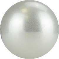 Мяч для художественной гимнастики Torres AGP-15-07 (жемчужный/блестки) - 