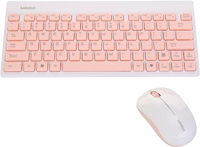 Клавиатура+мышь Miniso 7214 (белый/розовый) - 