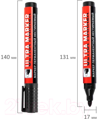 Набор маркеров Brauberg Ultra Marker / 880745 (12шт, черный)