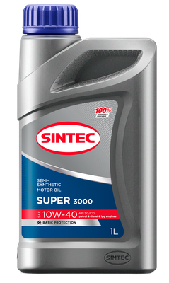 Моторное масло Sintec Super 3000 10W40 SG/CD / 600239 (1л) - 