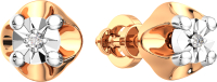 Серьги из комбинированного золота ZORKA 3D00340.14K.B.ZZ (с бриллиантами) - 