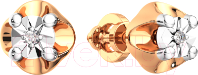 Серьги из комбинированного золота ZORKA 3D00340.14K.B.ZZ (с бриллиантами)