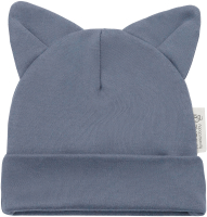 Шапочка для малышей Amarobaby Nature Essence Cat / AB-OD22-NE16Ca/11-38 (серый) - 