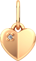 Подвеска из розового золота ZORKA 4D00314.14K.R.ZZ (с бриллиантами) - 