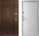 Входная дверь Belwooddoors Модель 9 210x100 левая (орех/роялти эмаль белый) - 