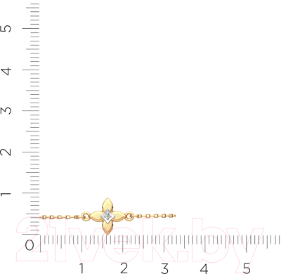 Браслет из розового золота ZORKA 6D00443.14K.R (с бриллиантом)