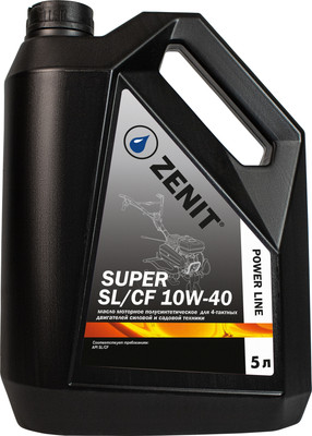 Моторное масло Zenit Power Line Super SL/CF 10W-40 / 21610215 (5л) -