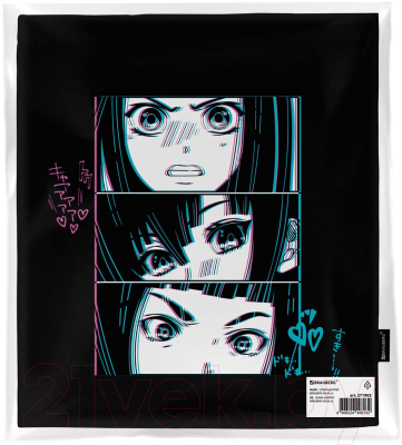 Сумка-шоппер Brauberg Premium. Anime face / 271903 (черный)
