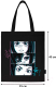Миниатюра изображения товара Сумка-шоппер Brauberg Premium. Anime face / 271903 (черный)